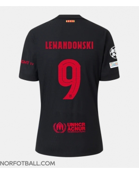 Billige Fotballdrakt Barcelona Robert Lewandowski #9 Replika Bortedrakt 2024-25 Kortermet